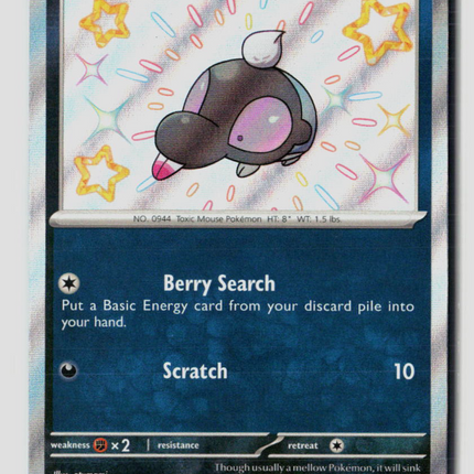 Pokemon 2024 Paldean Fates Shroodle #189/91