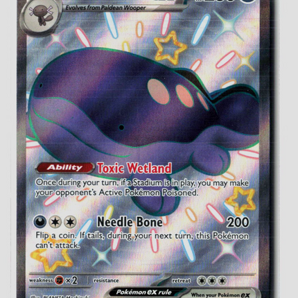 Pokemon 2024 Paldean Fates Paldean Clodsire EX SSR #219/91