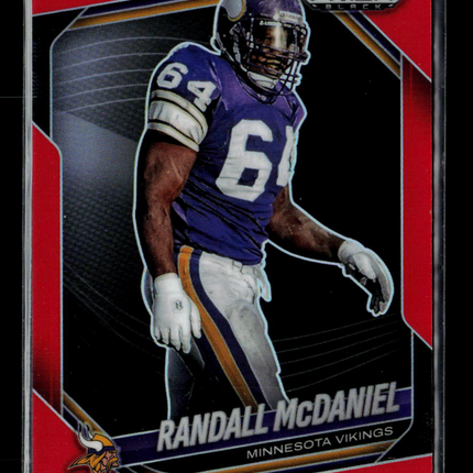 2026 Panini Prizm Black Football Randall McDaniel #91 Red 183/299