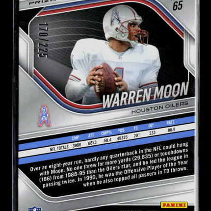 2026 Panini Prizm Black Warren Moon #65 170/225