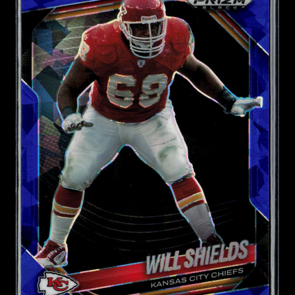 2026 Panini Prizm Black Will Shields #75 Blue Cracked Ice 029/125