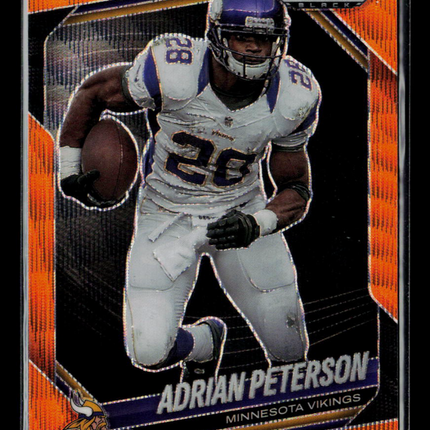 2026 Panini Prizm Black Adrian Peterson #90 Orange 05/60