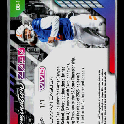 2025 Leaf Vivid Helaman Casuga #DB-10 1/1