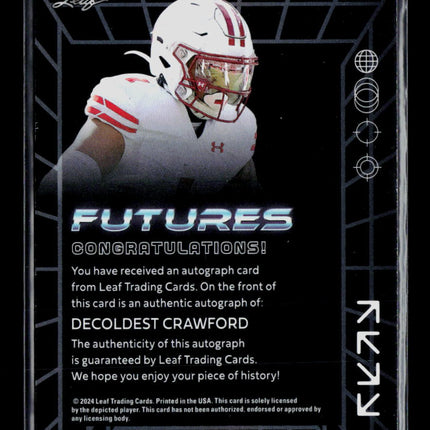 2024 Leaf Futures Decoldest Crawford #A-DC1 Auto