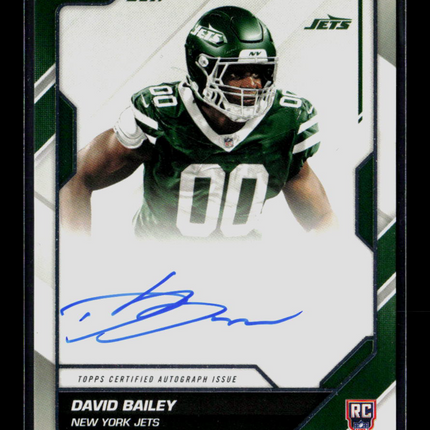 2026 Topps Flagship Football David Bailey #FFS-DBA RC Auto
