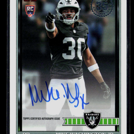 2026 Topps Flagship Football Mike Washington Jr. #91FRA-MW RC Auto