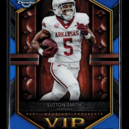 2026 Bowman Chrome University Sutton Smith #VIP-7 Blue Refractor 084/150
