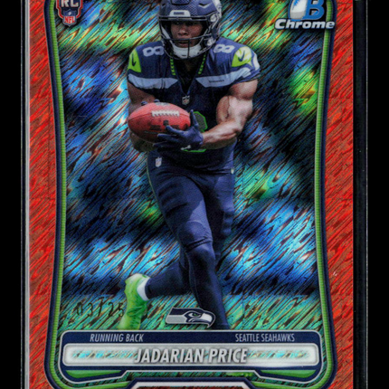 2026 Bowman Chrome Jadarian Price #BCV-144 Orange Shimmer /25 Refractor RC