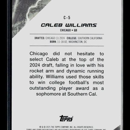 2025 Topps Resurgence Caleb Williams #C-5 RC