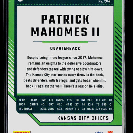 2024 Panini Donruss Optic Football Patrick Mahomes II #94