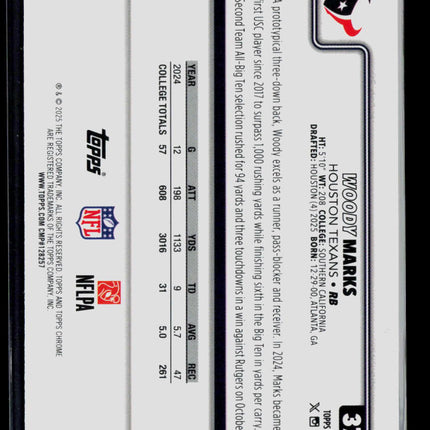 2025 Topps Chrome Woody Marks #372 RayWave RC