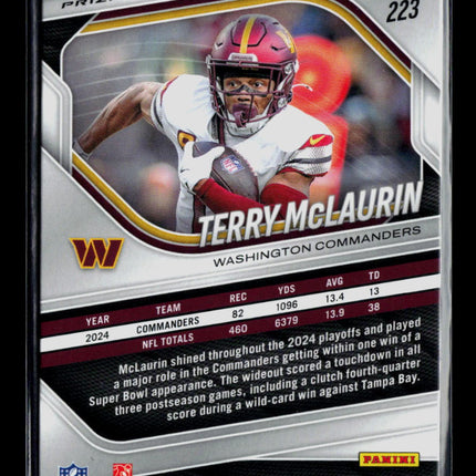 2025 Panini Prizm Silver Terry McLaurin #223