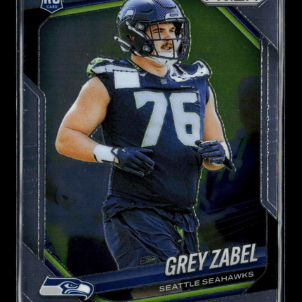 2025 Panini Prizm Football Grey Zabel #387 RC