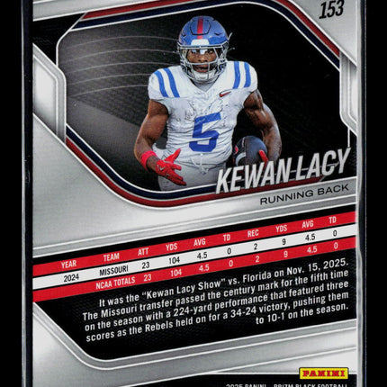 2026 Panini Prizm Black Kewan Lacy #153