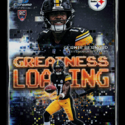 2026 Topps Bowman Chrome Greatness Loading Germie Bernard #GL-15 RC