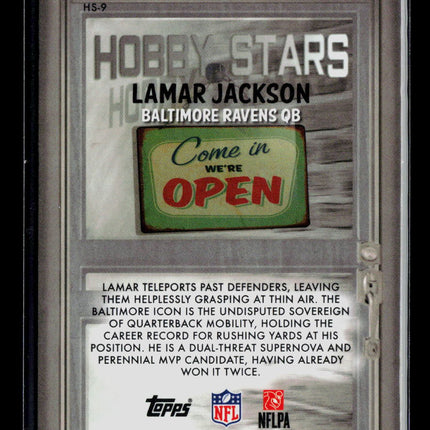 2026 Bowman Chrome Lamar Jackson #HS-9