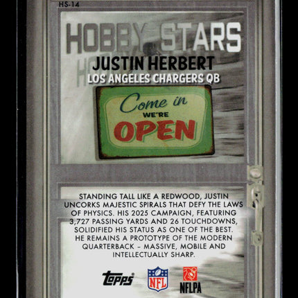 2026 Bowman Chrome Football Justin Herbert #HS-14