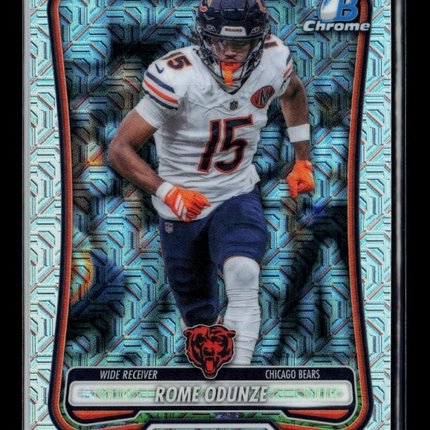 2026 Topps Bowman Chrome Rome Odunze #BCV-16 Mojo Refractor