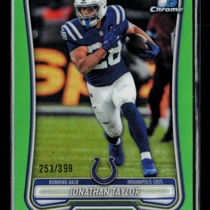 2025 Bowman Chrome Jonathan Taylor #BCV-45 Green 253/399