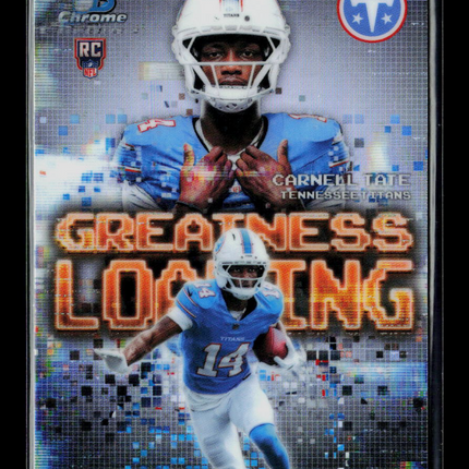 2026 Bowman Chrome Carnell Tate #GL-12 Refractor RC