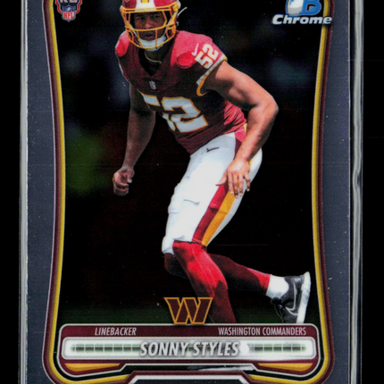 2026 Topps Bowman Chrome Football Sonny Styles #BCV-183 RC