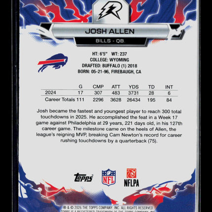 2026 Topps Rip Josh Allen #10