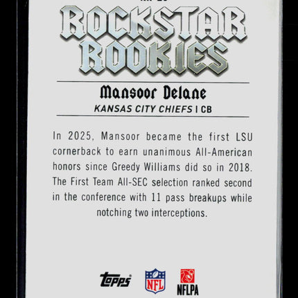 2026 Bowman Chrome Rockstar Rookies Mansoor Delane #RR-20 RC