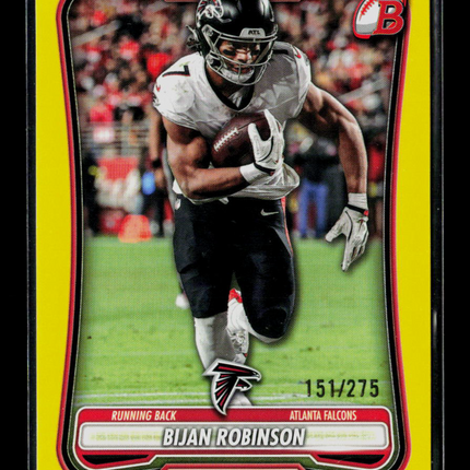 2025 Bowman Bijan Robinson #7 Yellow 151/275