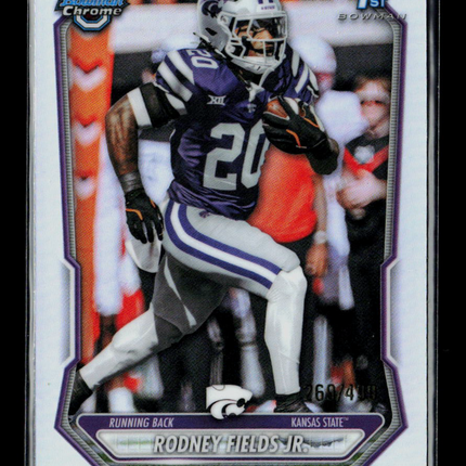 2026 Bowman Chrome University Rodney Fields Jr. #BCP-121 Purple Refractor 69/400