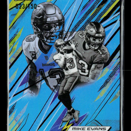 2025 Topps Finest Mike Evans #PK-5 Blue 023/150