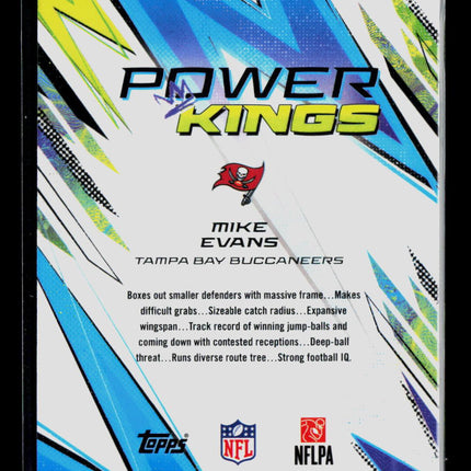 2025 Topps Finest Mike Evans #PK-5 Blue 023/150
