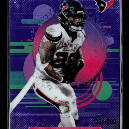 2025 Topps Finest Joe Mixon #153 Purple 004/200