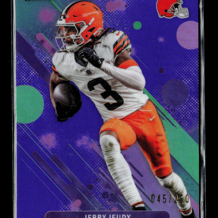 2025 Topps Finest Jerry Jeudy #86 Purple 045/250
