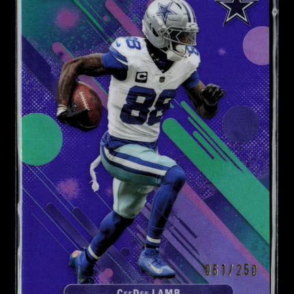 2025 Topps Finest CeeDee Lamb #87 Purple 061/250