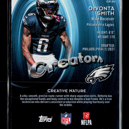 2025 Topps Finest Football DeVonta Smith #CR-24