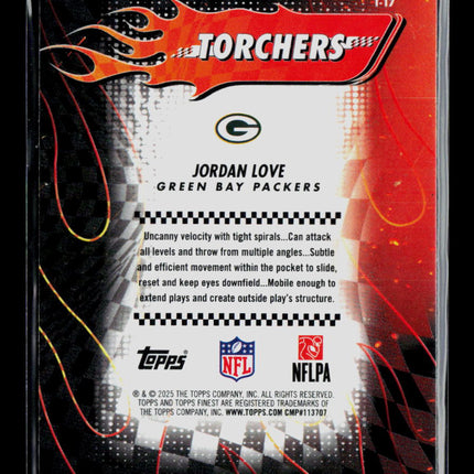 2025 Topps Finest Jordan Love #T-17
