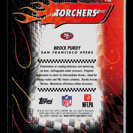 2025 Topps Finest Brock Purdy #T-28