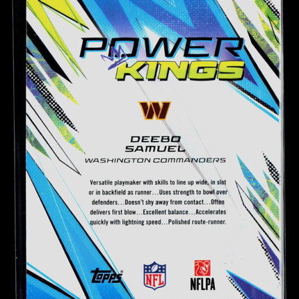 2025 Topps Finest Power Kings Deebo Samuel #PK-7