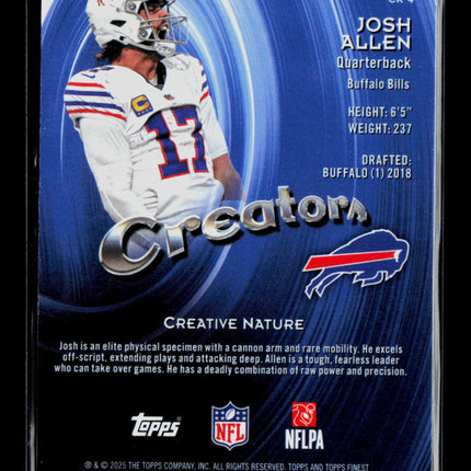 2025 Topps Finest Josh Allen #CR-4