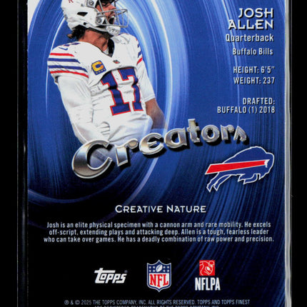 2025 Topps Finest Josh Allen #CR-4