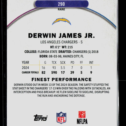 2025 Topps Finest Derwin James Jr. #290 Refractor