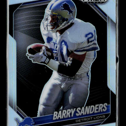 2026 Panini Prizm Black Barry Sanders #55 Silver