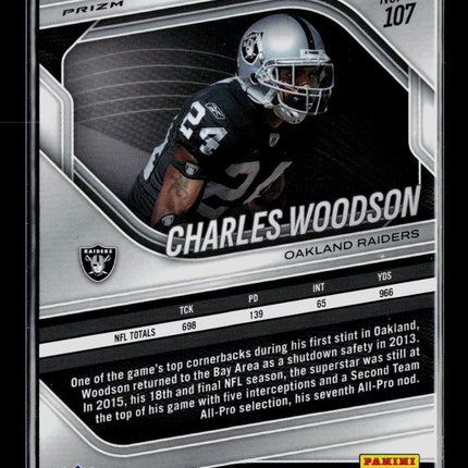 2026 Panini Prizm Black Charles Woodson #107 Silver