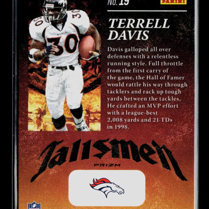 2026 Panini Prizm Black Terrell Davis #19