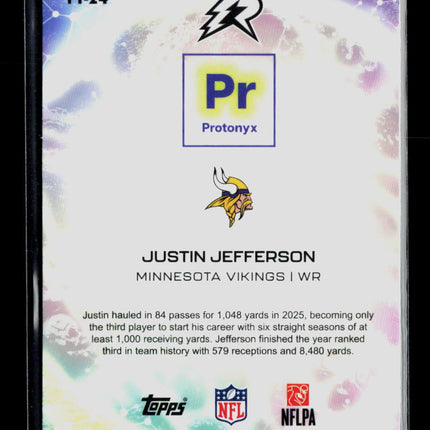 2026 Topps Resurgence Football Justin Jefferson #PT-24 Protonyx