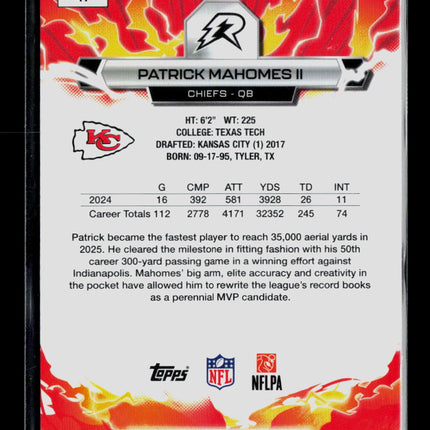 2026 Topps Resurgence Football Patrick Mahomes II #47