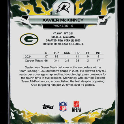 2026 Topps Resurgence Football Xavier McKinney #37 026/375