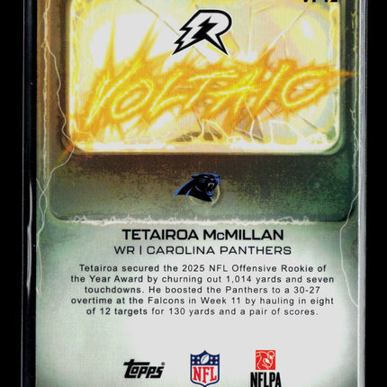 2026 Topps Resurgence Tetairoa McMillan #VT-12 RC