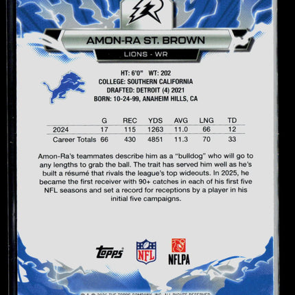 2026 Topps Resurgence Football Amon-Ra St. Brown #32