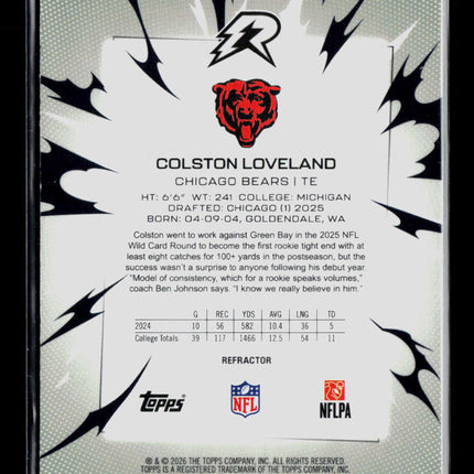 2026 Topps Resurgence Colston Loveland #116 Refractor RC